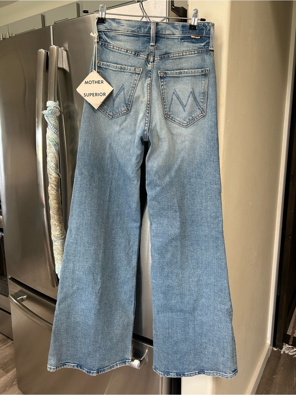 MOTHER SUPERIOR Tomcat Roller Anthropologie “I confess” High-Rise Wide Leg Jeans - Picture 5 of 16